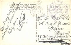 Lyon - die Stadt gesehen von Fourviere im Vordergrund - die Kathedrale-Str Jean dann der Saone - CPA