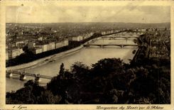 Lyon - Ansichten der Brucken auf der Rhône - CPA