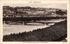 Lyon - Morand Brucke und Coteau des Russet-red Kreuzes CPA