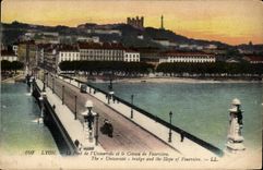 Lyon - die Brucke der Universitat und die Steigung von Fourviere - Brucke - CPA