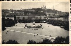 Lyon - Bellecour Platz - Gesamtabbildung - CPA