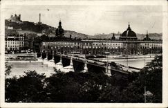Lyon - Brucke und der grosse Hotel-Gott - CPA