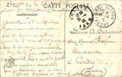 Lyon - der Bellecour Platz und die Fourviere Steigung - CPA