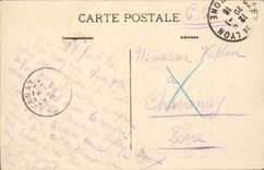 Lyon - Ansicht - der grosse Hotel-Gott - Kais der Rhônes CPA