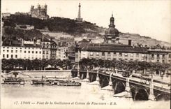 Lyon - Brucke von Guillotiere und von Coteau von Fourviere CPA