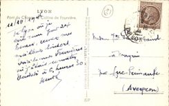 Lyon - Brucke des Austausches und Hugel von Fourviere - CPA