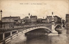 Lyon - die Gallieni Brucke - Brucke - CPA