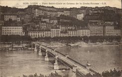 Lyon - Brucke Saint frei und die Steigung vom Russet-red Kreuz - CPA