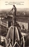 Lyon - alte Kirche unserer Dame von Fourviere - Statue der Unbefleckten Empfangnis - CPA