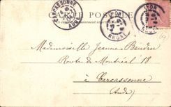 Lyon - Denkmal mit den Kindern der Rhônes - CPA