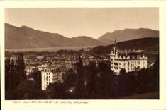 Aix les Bains - and the Lake of Le Bourget CPA