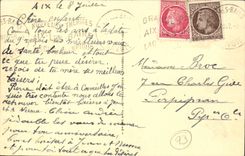 Aix les Bains - Lake of Le Bourget - the tooth of the Cat and Lake CPA