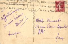 Chambery - Detail of the Fountain of Elephants CPA