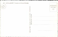 Aix les Bains - Frontage of Large Circle CPA