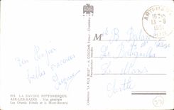 Aix les Bains - View - Large Hotels and the Mount Revard CPA