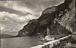 MODERN CARD Lake of Le Bourget Road of the cornice and Chambotte