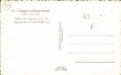 CPA Pralognan the vanoise Point of the scale Needles of the part