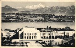 Suisse CPA Palais des Nations et le Mont Blanc