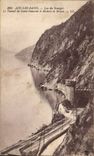CPA Aix les Bains Lake of Le Bourget the tunnel of Saint innocent and rocks of Brison