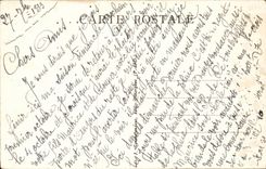 Auverne - Scene Villagers - CPA (trades tisseuse ropemaking machine)