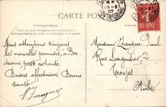 Puy de Dome - the Tram at the Top of Puy de Dome - CPA (train)