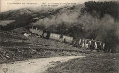 Puy de Dome - the Tram of Puy de Dome to the Collar of Ceyssat - CPA (train)