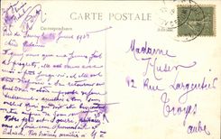 CPA Auvergne Mont gilds the top of the sAncy and the inn (ass donkey)