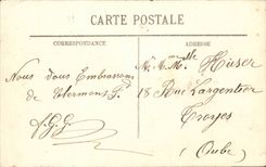 CPA Clermont Ferrand the theater and the cathedral