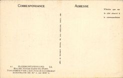 CPA Clermont Ferrand Notre Dame Church of the port