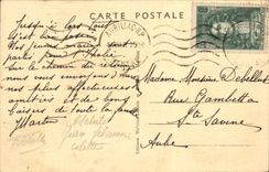 CPA In Auvergne flock (folklore costume dances)