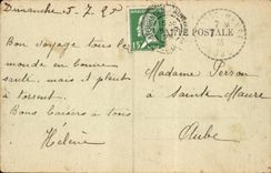 CPA Auvergne The bourree the crossing (folklore costume dances)