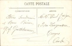 CPA Auvergne Baptemen (folklore costume)