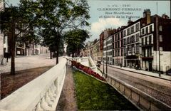 CPA Clermont-ferrand Strasse Montlosier und Glacis vom postern