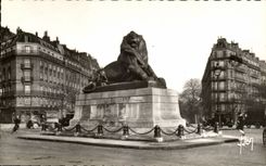 Paris the 14 Lion of Belfort CPA