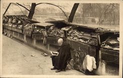 Paris 7 - Voltaire quay - Secondhand bookseller - CPA