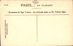 Paris 7 - Voltaire quay - Secondhand bookseller - CPA
