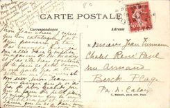 Paris 8 - Two Part Card Illumination of the Place of the Harmony - CPA