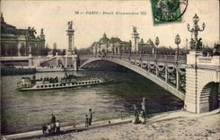Paris 7 - Bridge Alexandre III - CPA