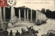 Versailles - Large Water with the basin of Neptune - CPA