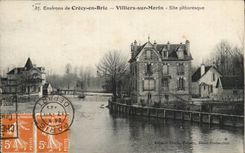 Crecy in Brie - Villiers on Morin - picturesque Site - CPA