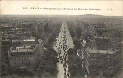 Paris 16 - Panorama de L'Avenue du Bois de Boulogne - CPA 