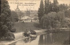 CPA Paris Hillocks circular Chaumont Road of the lake