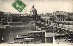 CPA Paris the bridge of Arts and the Institute