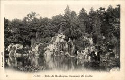 CPA Paris Bois de boulogne Cascade et grotte