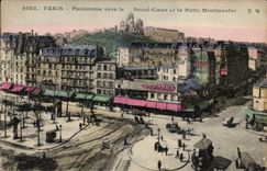 CPA Paris Panorama vers le Sacre Coeur et la Butte Montmartre