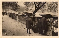 Paris - 6 - Secondhand booksellers of Quay Malaquais CPA