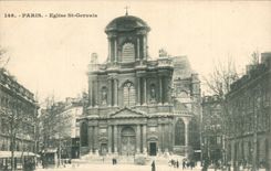 Paris - 4 - Eise Saint Gervais CPA 