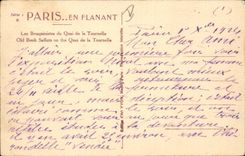 Paris - 5 - Secondhand booksellers of Quay of Small tower CPA