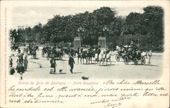 Paris - 16 - Bois de Boulogne - Porte Dauphine - chien - dog CPA 