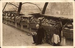 Paris 7 - Voltaire quay - Secondhand bookseller - CPA